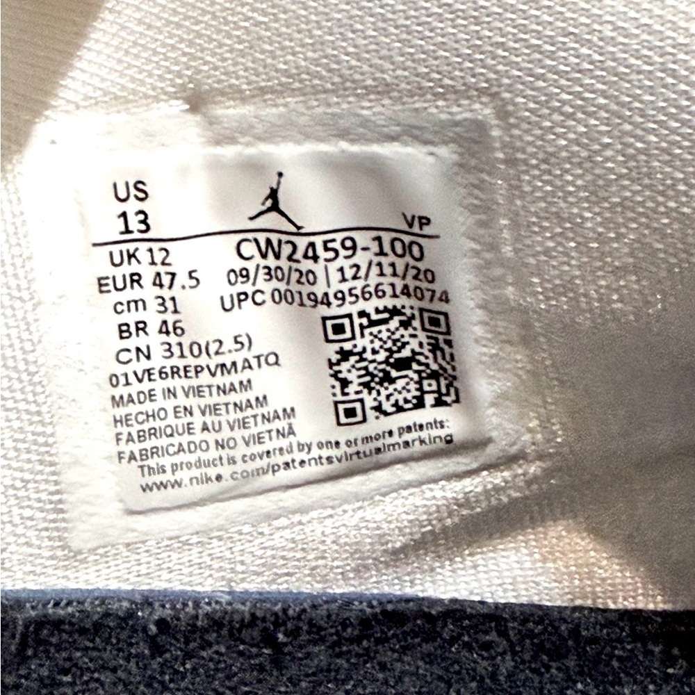 Air Jordan XXXV 35 PF Low White Metallic Silver CW2459100 - Picture 4 of 8